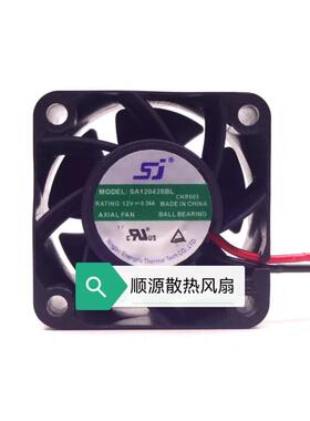 原装SJ SA120428BL 12V 0.36A 4CM 4028 大风量 变频器散热风扇