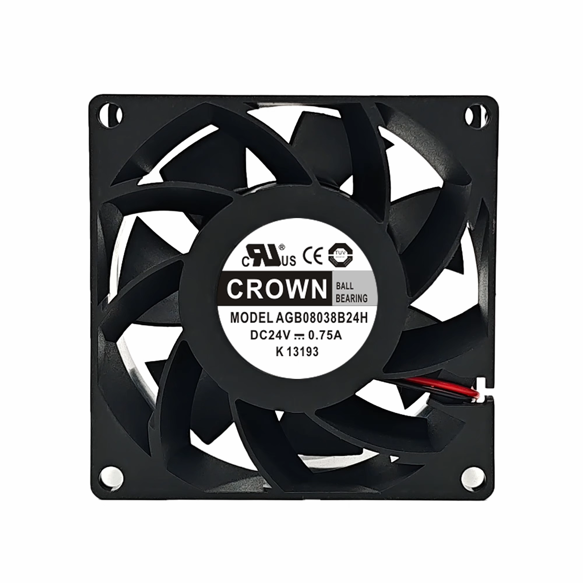 全新惯展AGB08038B24H/U 8038 24V 0.75A/0.9A变频器散热风扇