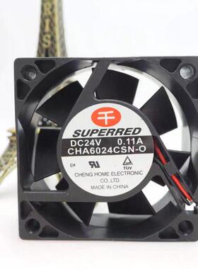 Fan Superred DC24V 0.11A CHA6024CSN-0 60x60x25MM