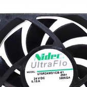 24V nidec全新Nidec U70R24MS1CB 0.15A变频器风扇 UltraFlo