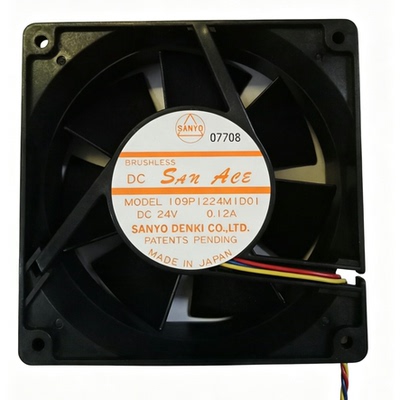 109P1224MID01散热风扇 DC24V 0.12A三线