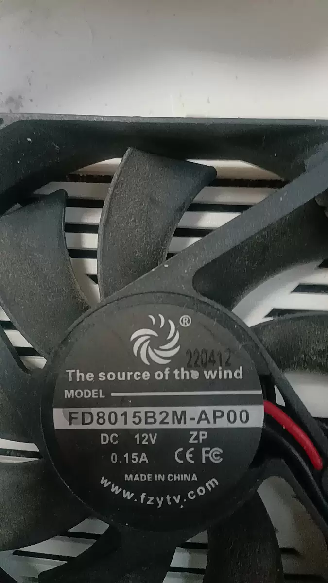 FD8015B2M-AP00 12V 0.15A 8厘米散热风扇
