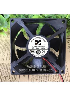 ARX CeraDyna FAN FD2480-A0141E 24V 0.2A 8025 8CM变频器风扇