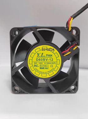 D60BV-12 6025 12V 0.50A 6CM/厘米戴尔外星人60*60*25MM散热风扇