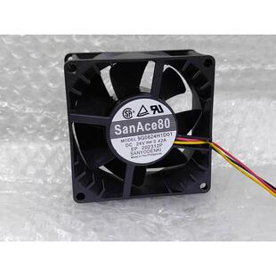 现货三洋 9G0824H1D01 24V 0.42A 8厘米 3线报警散热风扇