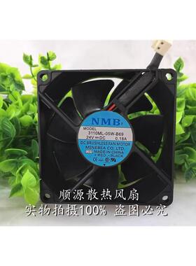 原装NMB 8025 24V0.18A 3110ML-05W-B69 8cm变频器工控机散热风扇