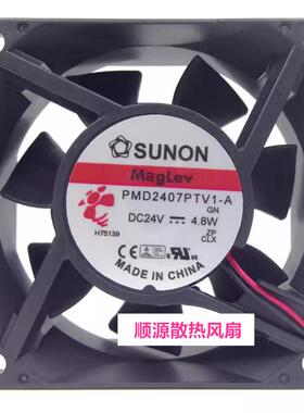 PMD2407PTV1-A SUNON风机 24V 4.8W 7CM 7025 3线变频器散热风扇