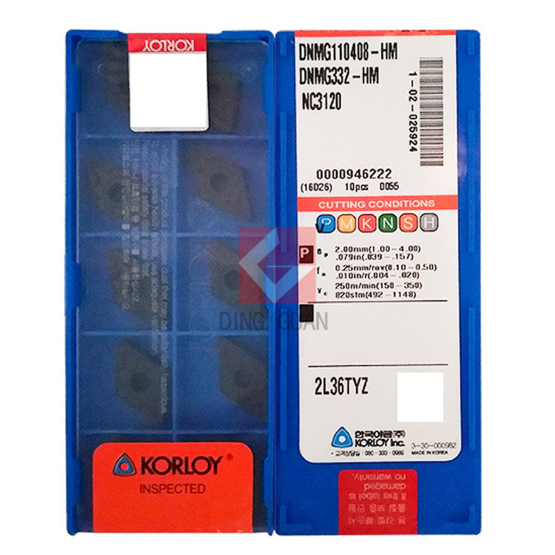 正品 韩国克洛伊 数控刀片 DNMG110408-HM NC3120