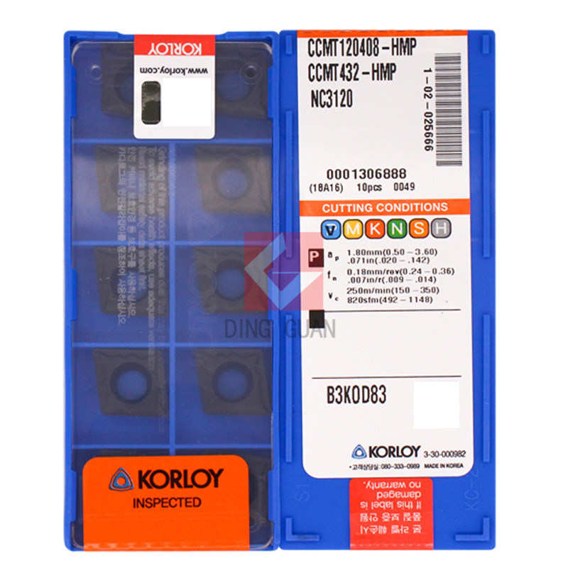 正品 韩国克洛伊 数控刀片 CCMT120408-HMP NC3120