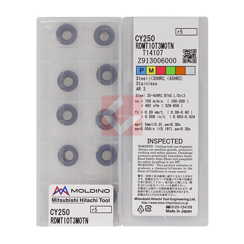 原装正品 日本日立 数控刀片 RDMT10T3MOTN CY250