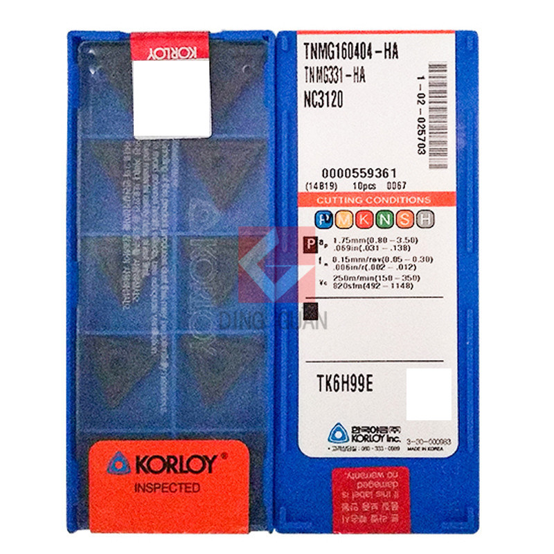 正品 韩国克洛伊 数控刀片 TNMG160404-HA NC3120