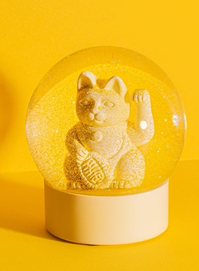 水晶球招财简约桌面设计