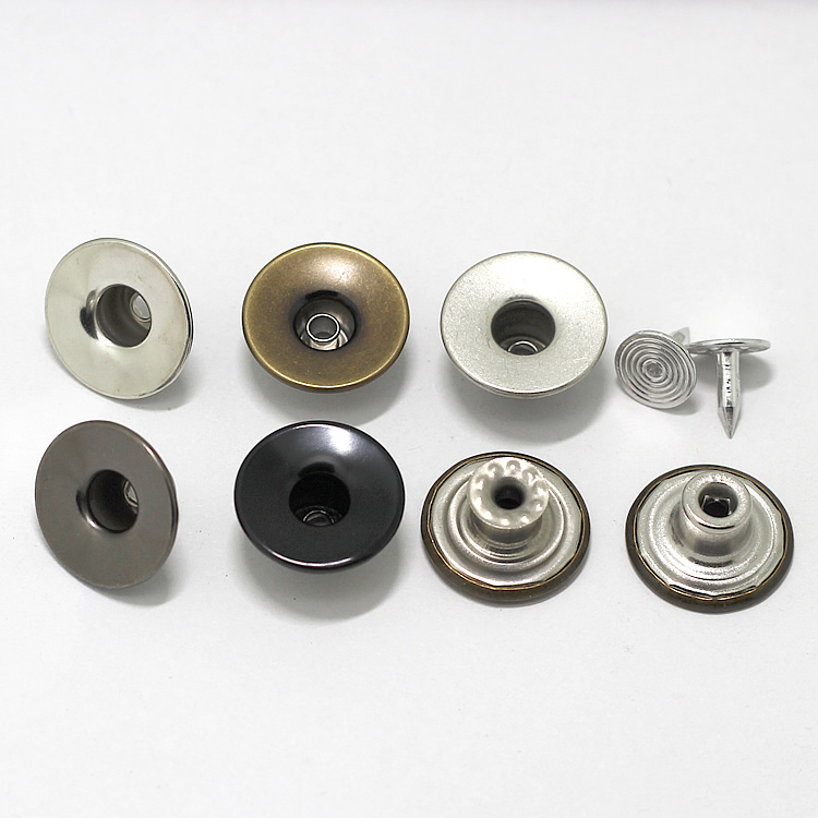 凹面光板空心摇头扣铜男牛仔衣扣女背带裤纽扣扣子敲扣外套工字扣