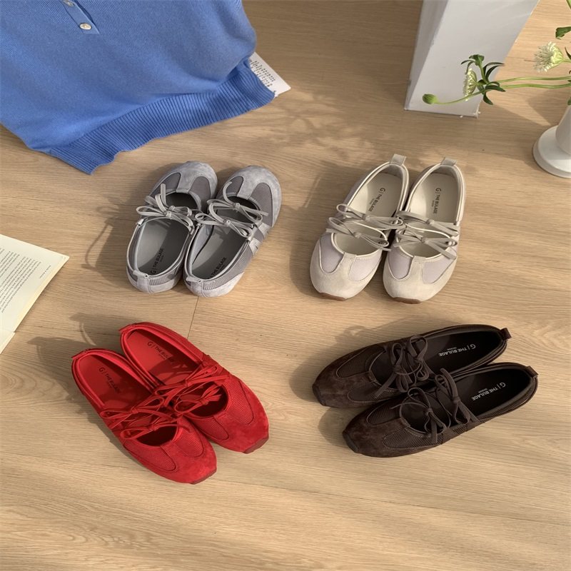 平底红色玛丽珍鞋女鞋子2026春新款舒适百搭配裙子芭蕾舞单鞋,女鞋,浅口单鞋,淘宝优惠券,粉丝福利购,淘宝优惠卷