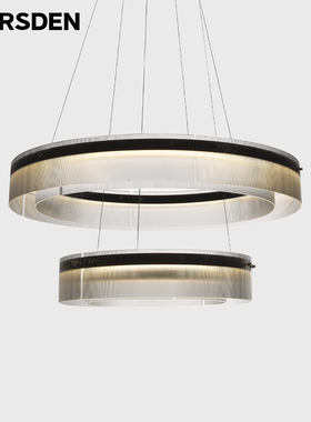 马斯登客厅吊灯现代简约大气轻奢大厅餐厅玻璃艺术主灯2025年灯具