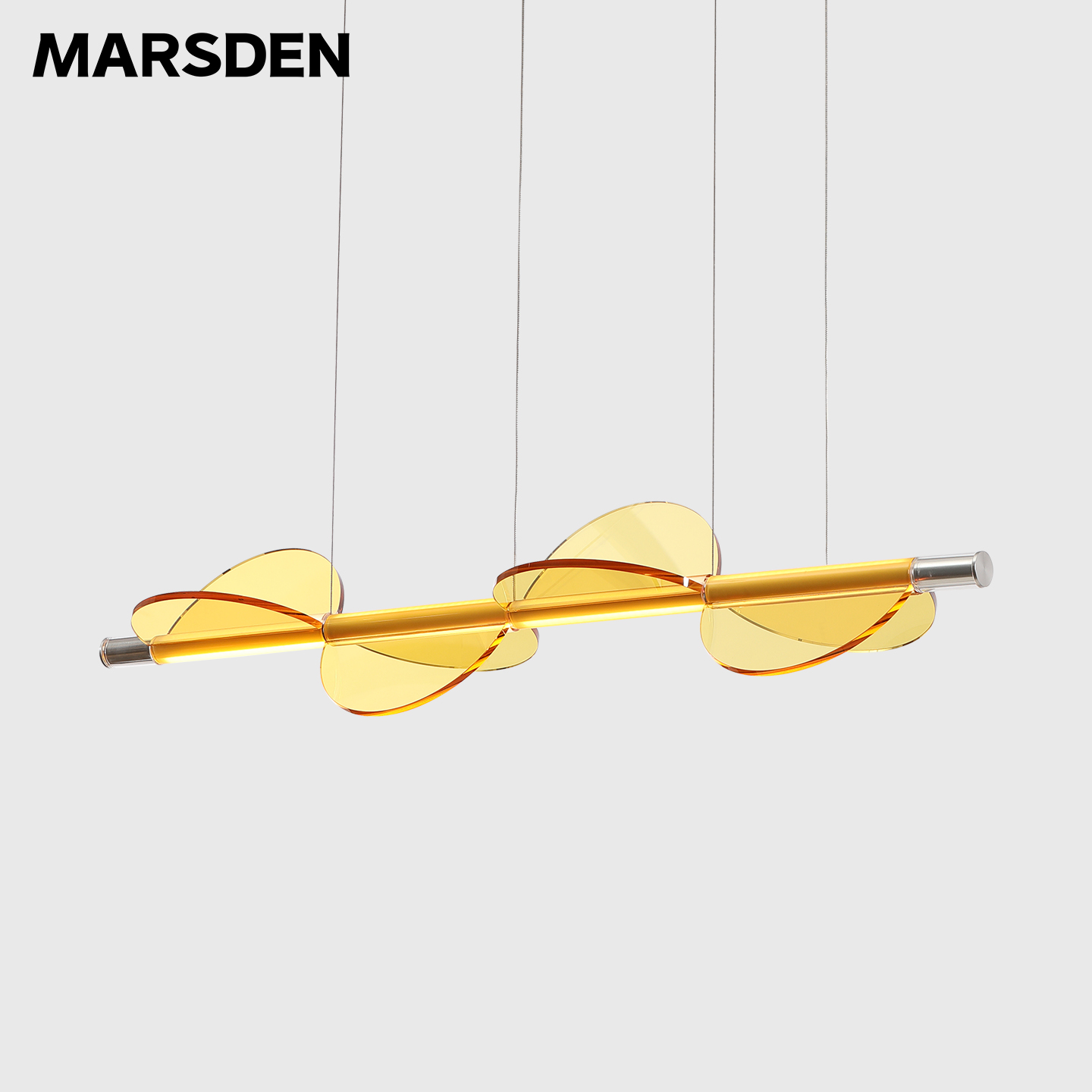 马斯登餐厅吊灯现代简约长条一字