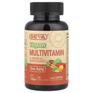 美国Deva multivitamin 素食综合多种维生素矿物质补充剂90片