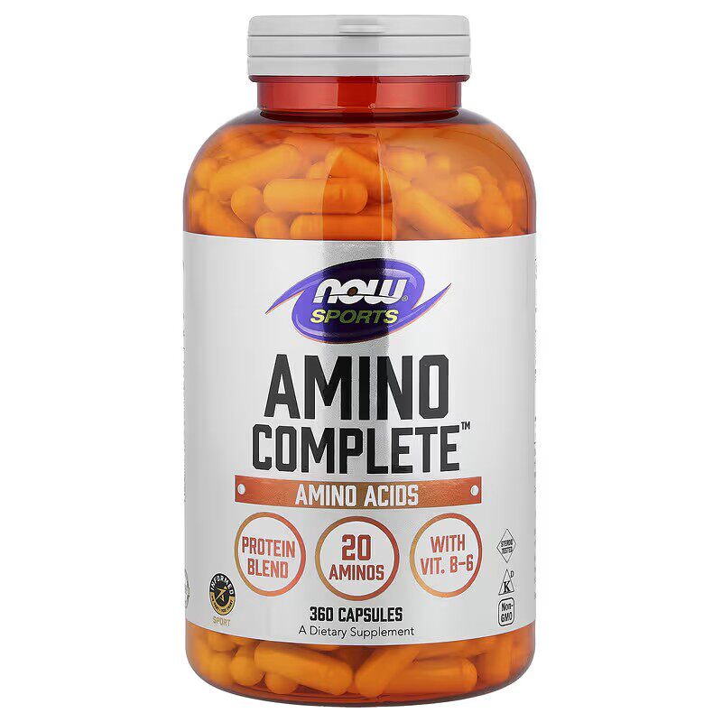 美国 NOW Foods Amino Complete 全谱全面氨基酸 运动系列 360粒