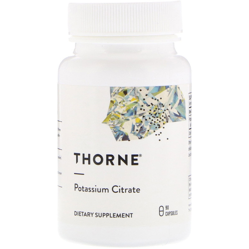 美国索恩Thorne Research Potassium Citrate 柠檬酸钾90粒素食胶图片