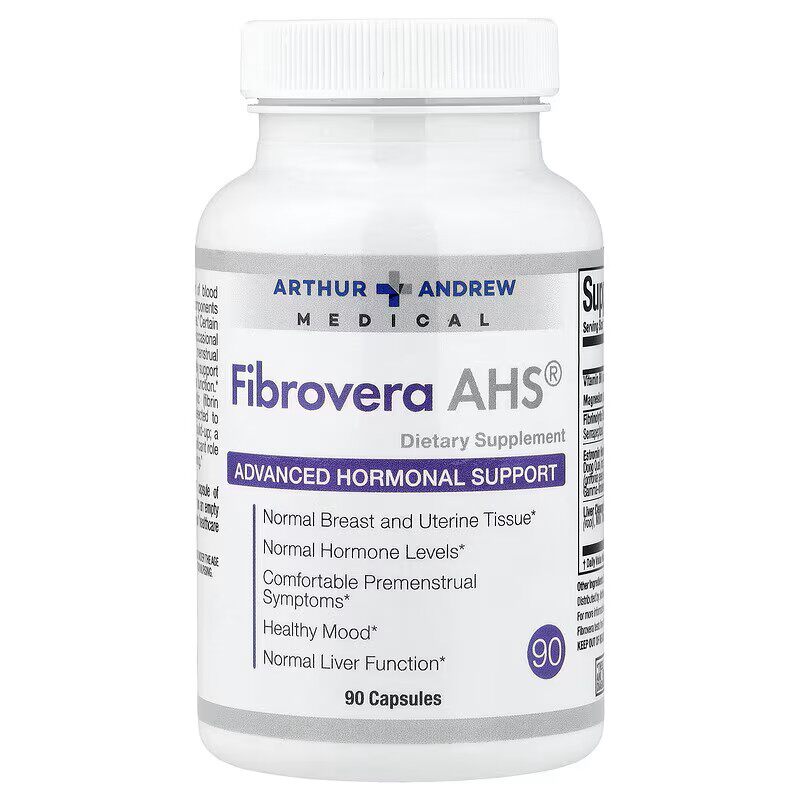 美国FibroVera AHS 90粒Arthur Andrew女葆正品l菲帛激素平衡