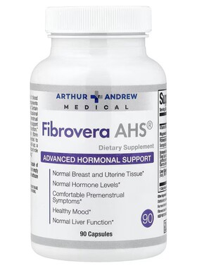 美国FibroVera AHS 90粒Arthur Andrew女葆正品l菲帛激素平衡