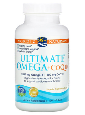 美国 Nordic Ultimate Omega超级欧米茄鱼油+辅酶CoQ10 120粒