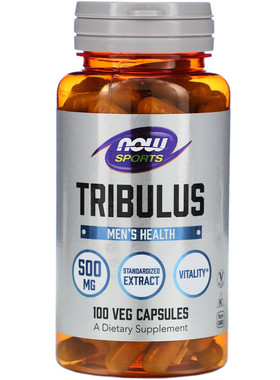 美国 Now Foods刺蒺藜皂Tribulus高睾酮素雄性激素100粒