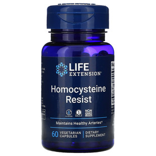 美国Life homocysteine resist降低同型半胱氨酸高5甲基叶酸B6B12