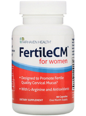 美国Fairhaven Health爱希儿FertileCM 子宫康 备孕 试管