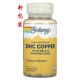 现货美国Solaray Zinc Copper氨基酸螯合锌铜素食胶囊100粒白发