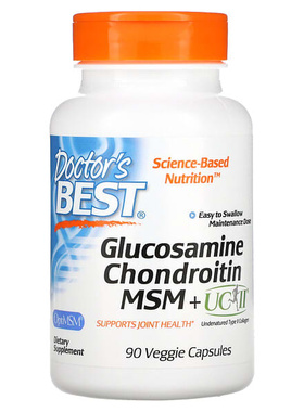 美国 Doctor's Best 葡萄糖胺软骨素 MSM 加 UCII 90 粒胶囊