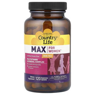for Max Women女性多种综合维生素矿物质不含铁 Life 美国Country