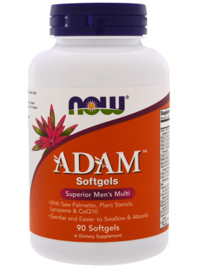美国 Now Foods ADAM softgels男士高级复合综合维生素90粒软胶囊
