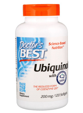 美国doctor s best 还原型辅酶Q10 Kaneka QH 200mg120粒泛醇