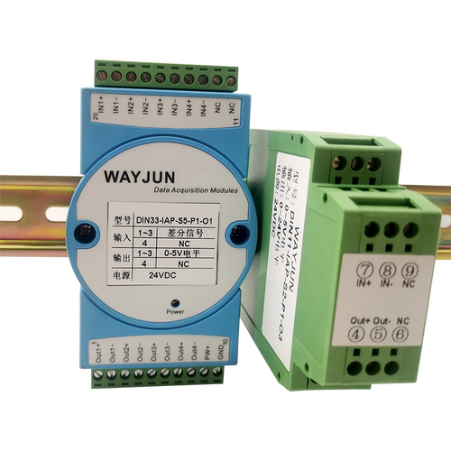 转速传感编码器差分信号正弦锯齿波差分转NPN 24V电平脉冲0-5PLC