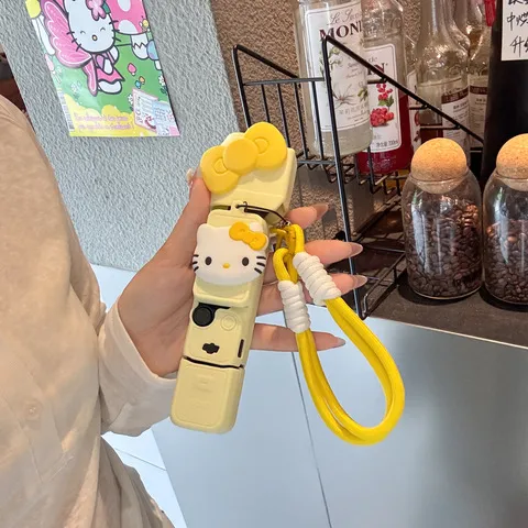 收纳散热挂绳pocket3保护壳手腕云台相机黄色kitty硅胶保护套大疆