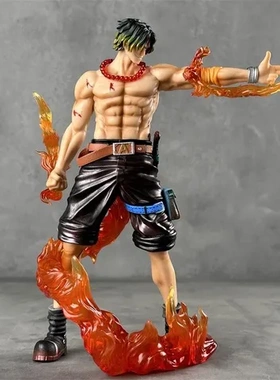 站姿GKAS手办模型摆件指尖顶海贼王动漫艾斯火焰决战场景