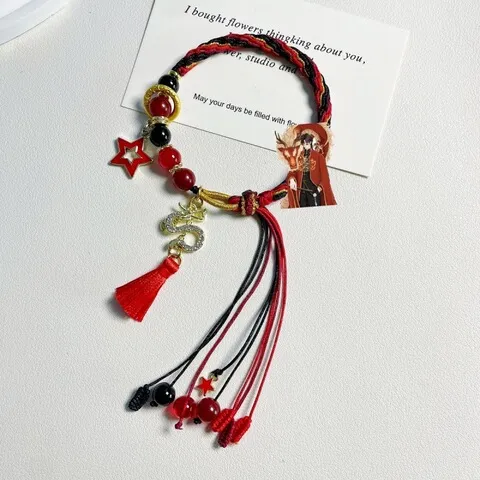 饰品法手链小众拟玉髓印象美chch瓷周边拟人ch五常联美利坚国