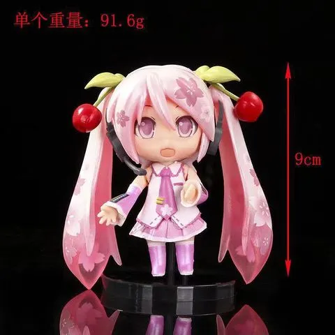 miku手办装饰可拆蛋糕动漫摆件模型Q版初音未来歌姬镜音现货