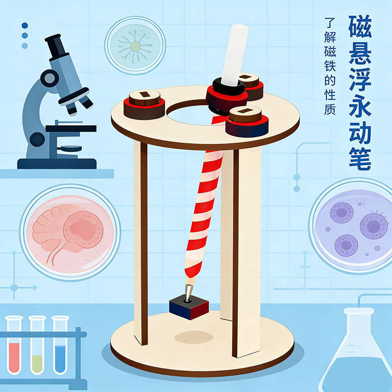 科技小制作磁悬浮永动笔D
