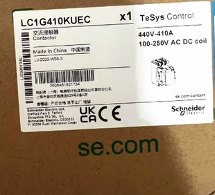 施耐德 正品 LC1G410KUEC 大规格接触器 410A 3P 100-250V AC/DC