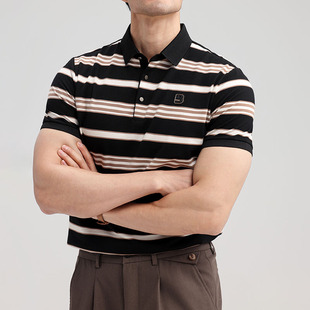 休闲POLO衫 夏季 雷蒙轻熟男士 短袖 翻领商务纯色凉感修身 上衣T恤衫