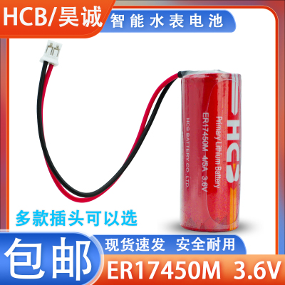 HCB/昊诚ER17450M水表电池3.6V刷插卡智能水表电池