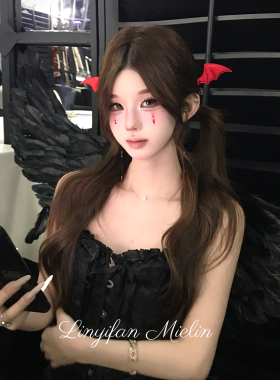 血契小魔*万圣节cos装扮发饰红色蝙蝠翅膀发夹节日装扮拍照道具女