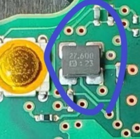 27.60大众智能钥匙晶振 T276 4脚宝来新款速腾5C 晶振27.600 陶瓷