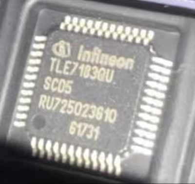 TLE7183QU QFP-48 IC 汽车电脑板北汽EU5水泵驱动IC芯片 全新现货