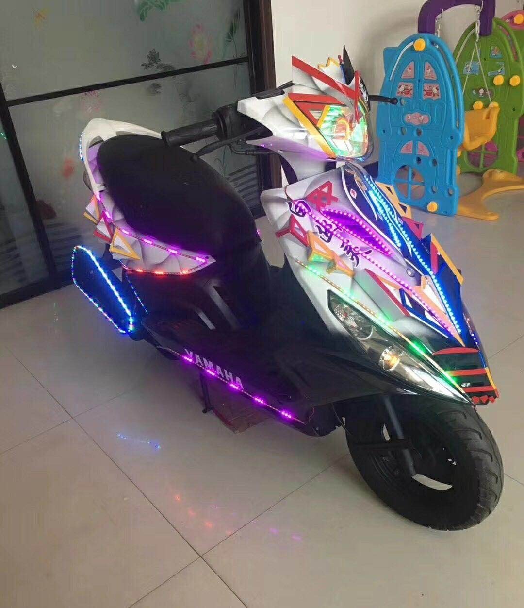 二手改装鲨鱼白幽灵鬼火125c雅马哈摩托车巧格踏板燃油助力车整车|ruв категории мотоцикл/оборудование/аксессуары, мотоцикл - от Buy2taobao.com для оказания профессиональной услуги покупки агента Taobao