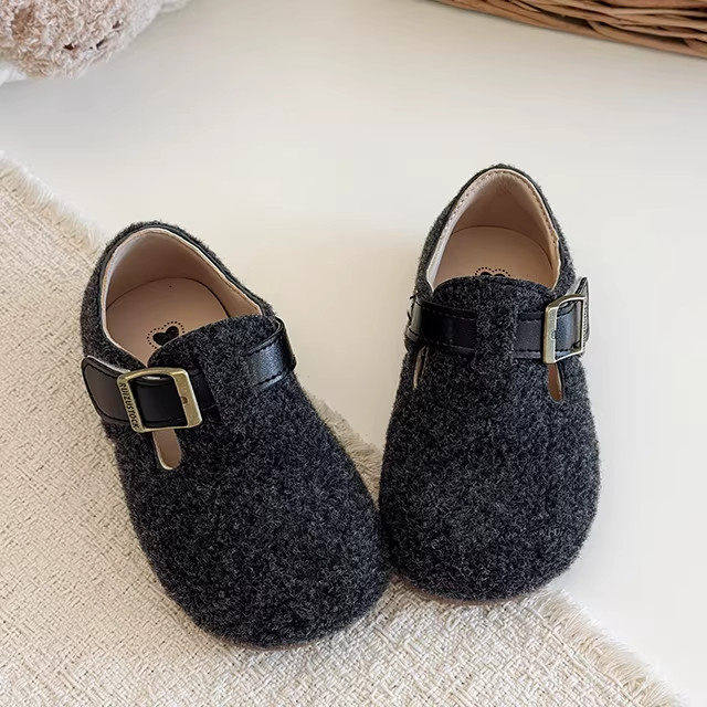 女童鞋子2026春季新款儿童单鞋透气单鞋豆豆鞋软底休闲男童勃肯鞋