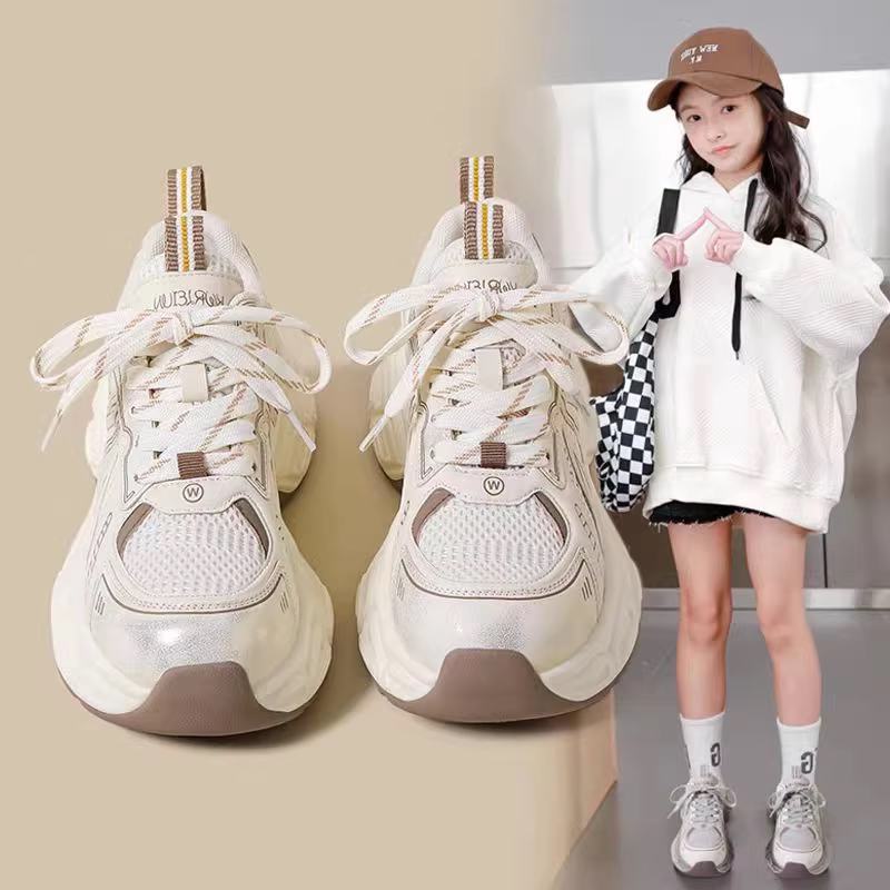 女童老爹鞋2026新款春夏中大童百搭防滑运动鞋学生儿童轻便跑步鞋