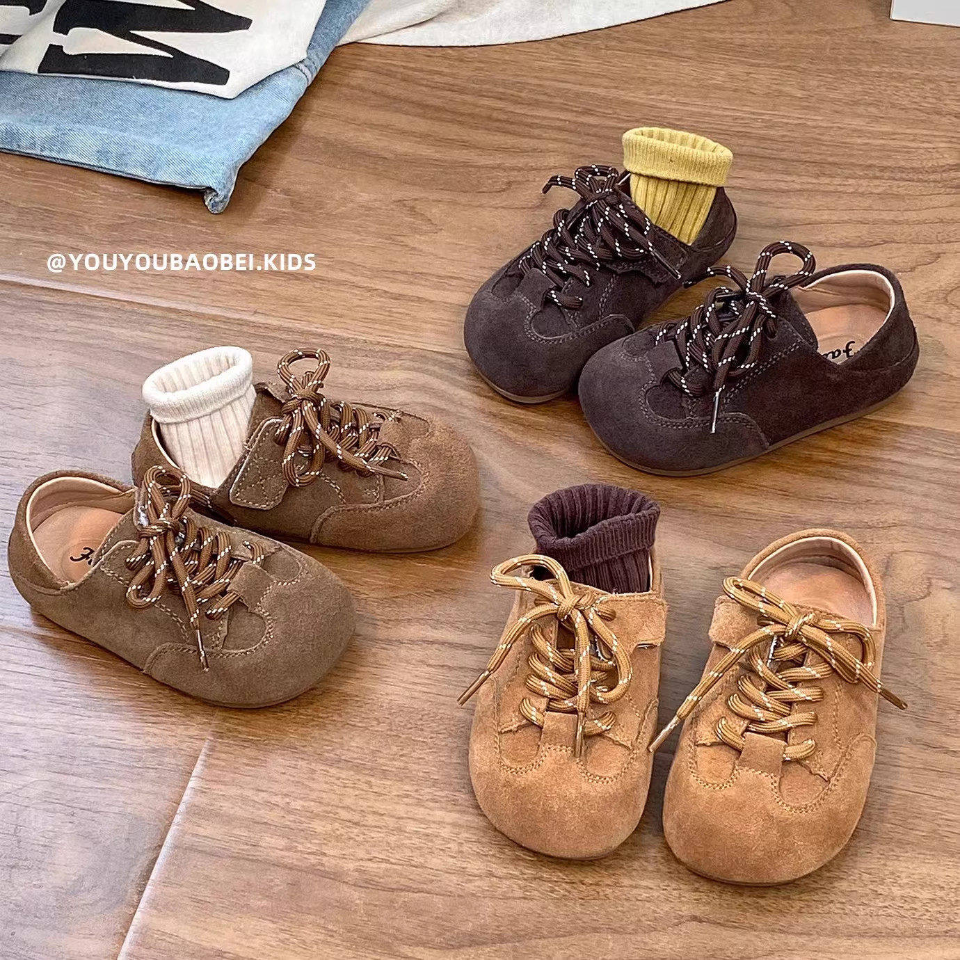 韩版女童鞋复古勃肯鞋2026春秋新款儿童鞋子男童单鞋软底休闲鞋